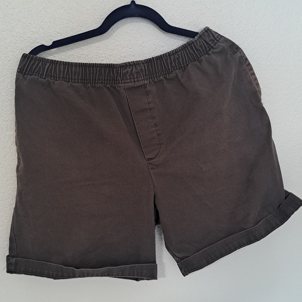 Cherokee Women's Flat Front 100% Cotton Brown Shorts